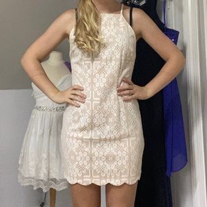 Forever 21 white lace mini dress